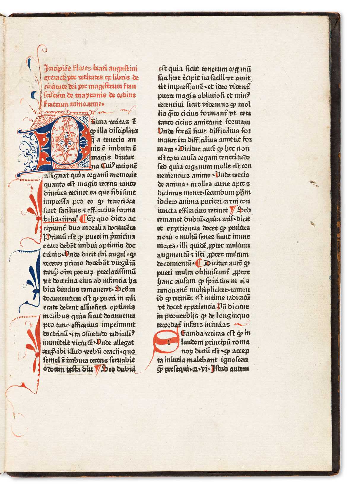 Maioranis, Franciscus de (1280-1327) Flores Sancti Augustini ex libris de Civitate Dei Extracti. De Commemoratione Defunctorum.